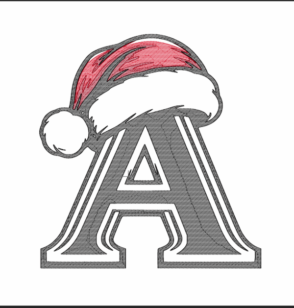 A Christmas embroidery design