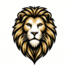Lion Head Embroidery Design – Premium Chest Logo for Nigerian Caftan