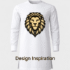 Lion Head Embroidery Design – Premium Chest Logo for Nigerian Caftan