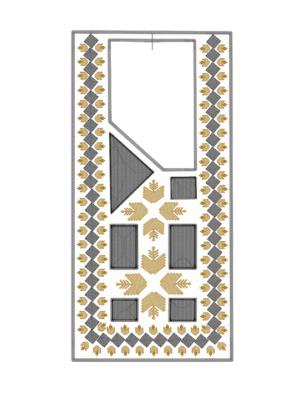 fireball white agbada embroidery design image