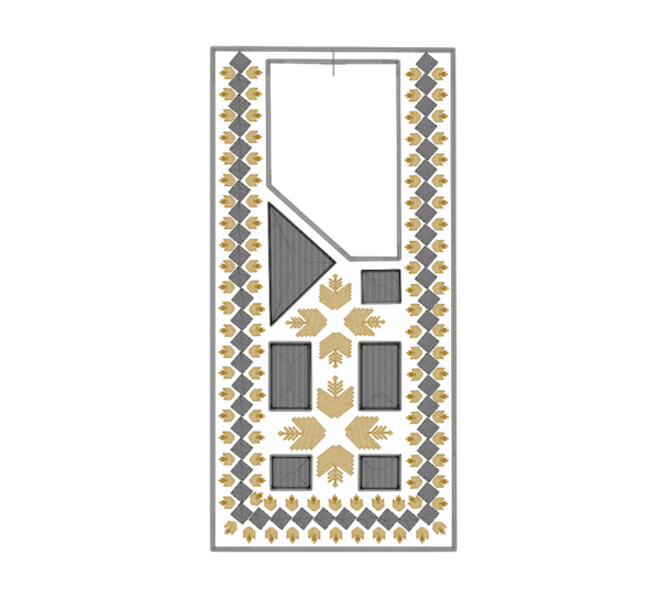fireball white agbada embroidery design image