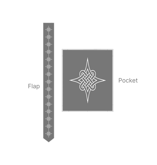Star-Caftan(NTEI-07) image containing ash flap and pocket of a caftan